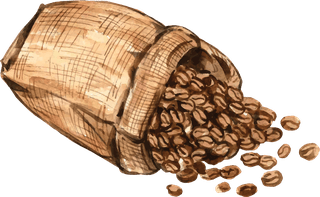 coffeearabica-beans-bag-with-coffee-cup-americano-cinnamon-coffee-maker-watercolor-629783