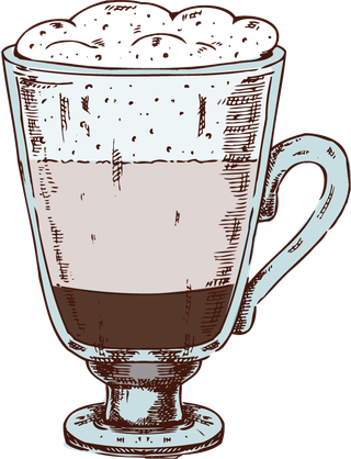 coffeehand-drawn-colored-set-988776