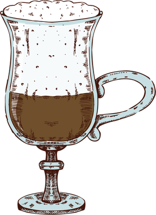 coffeehand-drawn-colored-set-773963