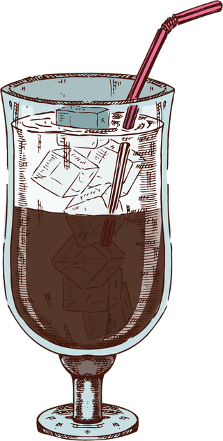 coffeehand-drawn-colored-set-688249