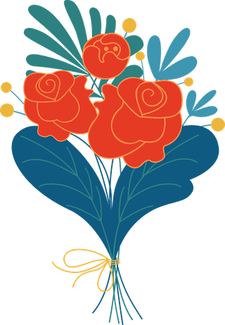 colorfulbouquets-different-flowers-vector-illustrations-blooming-plants-gifts-meadow-garden-517027