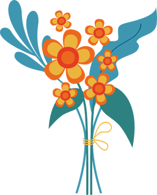colorfulbouquets-different-flowers-vector-illustrations-blooming-plants-gifts-meadow-garden-233923