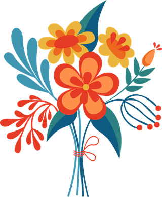 colorfulbouquets-different-flowers-vector-illustrations-blooming-plants-gifts-meadow-garden-66159