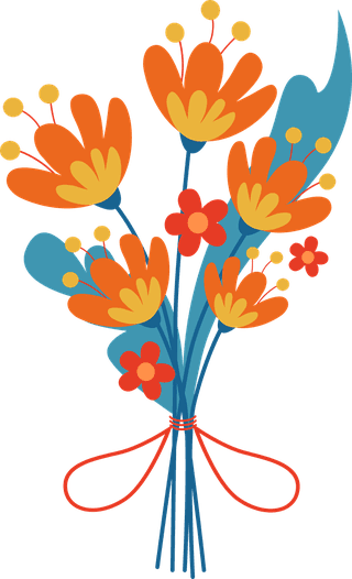 colorfulbouquets-different-flowers-vector-illustrations-blooming-plants-gifts-meadow-garden-422439