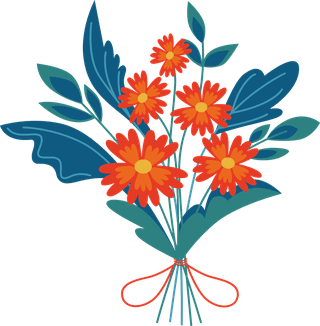 colorfulbouquets-different-flowers-vector-illustrations-blooming-plants-gifts-meadow-garden-956015