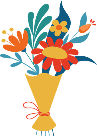 colorfulbouquets-different-flowers-vector-illustrations-blooming-plants-gifts-meadow-garden-663826