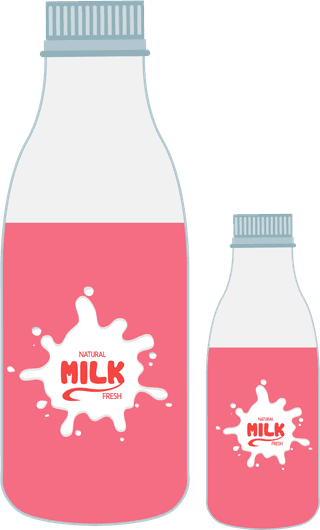 corporateidentity-sets-splashing-milk-logo-pink-decoration-586085