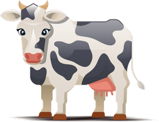 cowscows-different-colors-white-background-spotted-cow-illustration-347208