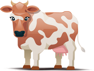 cowscows-different-colors-white-background-spotted-cow-illustration-931261