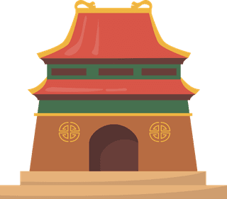 culturalchina-traditional-buildings-flat-set-web-design-cartoon-illustration-181306