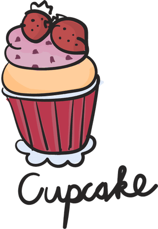 cupcakedrawing-style-food-collection-842349