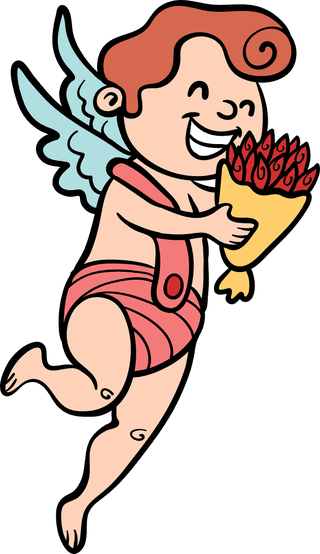 cupidhand-drawn-christmas-angel-illustration-collection-931699