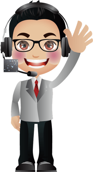 customerservice-people-with-different-poses-vector-156356
