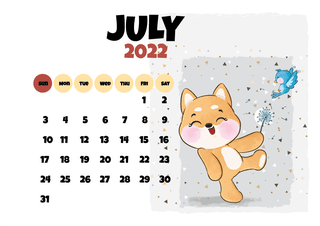 cuteanimal-characters-calendar-illustration-calendar-827435