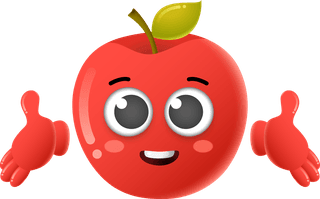 cutecartoon-apple-fruit-vector-character-467299
