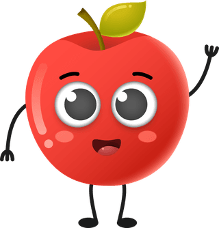 cutecartoon-apple-fruit-vector-character-449213