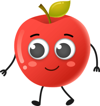 cutecartoon-apple-fruit-vector-character-98017