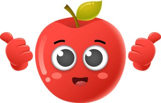 cutecartoon-apple-fruit-vector-character-376949