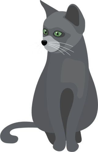 cutecartoon-kitties-cats-with-different-colored-fur-markings-standing-sitting-walking-vector-688068