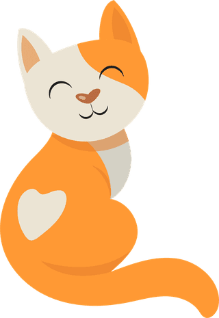 cutecat-cartoon-characters-illustrations-cats-with-heart-shaped-noses-happy-fluffy-kittens-smil-127971