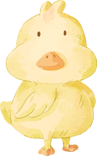 cuteduck-vector-illustration-watercolor-set-of-adorable-duck-for-your-473543