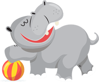 cutehippo-hippo-icons-cute-stylized-cartoon-characters-sketch-432843