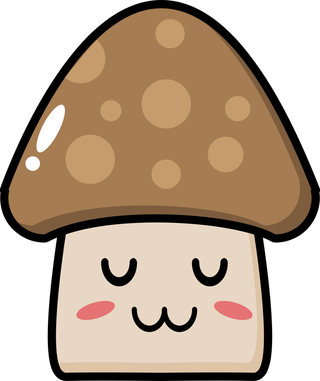 cutemushroom-vegetable-mascot-337482