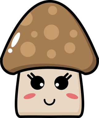 cutemushroom-vegetable-mascot-229805