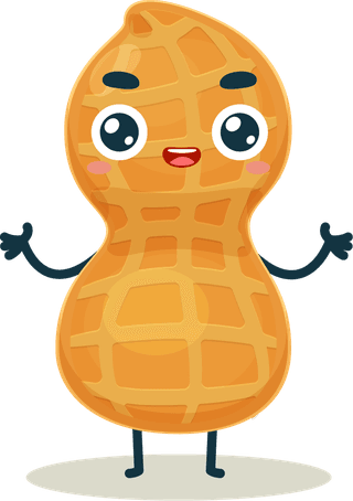 cutepeanut-mascot-peanut-characters-with-cartoon-style-224543