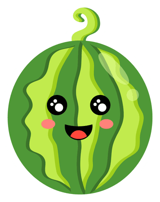 cutewatermelon-sticker-watermelon-mascot-409928