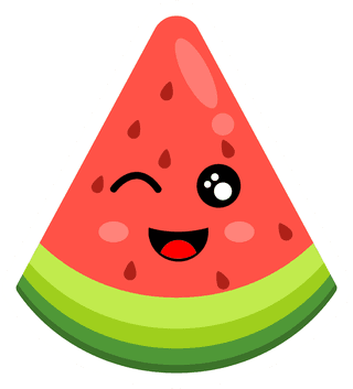 cutewatermelon-sticker-watermelon-mascot-413134