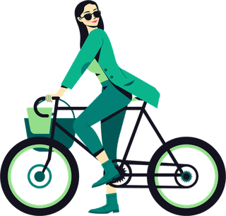cyclistslifestyle-icons-bicycle-riding-sketch-cartoon-characters-164660