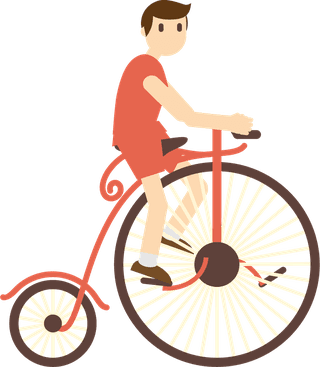 cyclistssports-icons-cartoon-characters-sketch-colorful-dynamic-design-231287