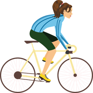 cyclistssports-icons-cartoon-characters-sketch-colorful-dynamic-design-737317