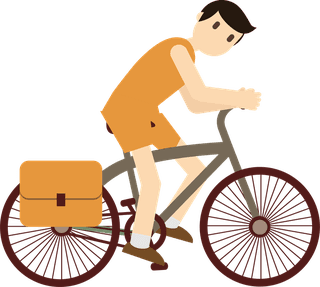 cyclistssports-icons-cartoon-characters-sketch-colorful-dynamic-design-944006