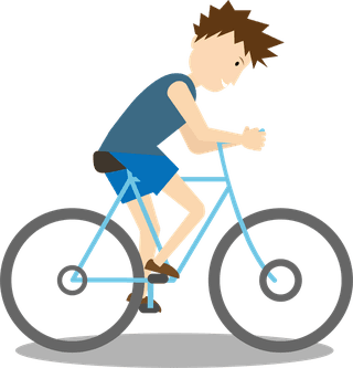 cyclistssports-icons-cartoon-characters-sketch-colorful-dynamic-design-222491