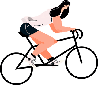 cyclistssports-icons-cartoon-characters-sketch-colorful-dynamic-design-316151