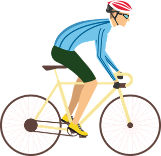 cyclistssports-icons-cartoon-characters-sketch-colorful-dynamic-design-689476