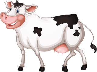 dairycow-animal-collection-cartoon-vector-151813