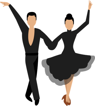 dancerdancing-styles-flat-icons-set-partner-dance-waltz-performer-tango-woman-man-230475
