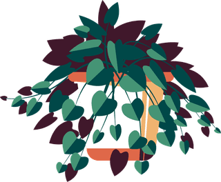 decorativeplant-pot-icons-colored-classic-design-358105