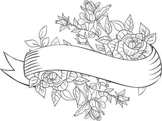 decorativeribbon-templates-floral-decor-handdrawn-sketch-494368