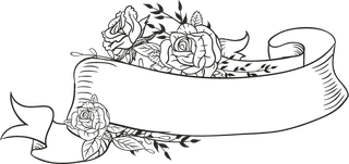 decorativeribbon-templates-floral-decor-handdrawn-sketch-25696