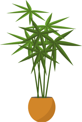 decorativetree-pot-icons-green-brown-design-359714