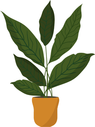 decorativetree-pot-icons-green-brown-design-403242
