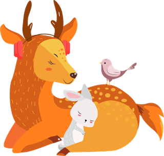 deerrabbit-bird-animals-icons-cute-stylized-cartoon-characters-421598