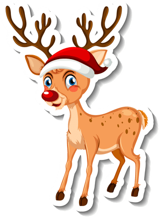 deersticker-set-with-santa-claus-christmas-objects-277297