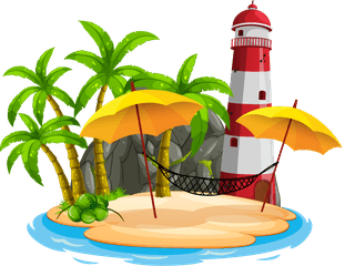 differentbungalows-and-island-beach-theme-and-amusement-park-isolated-on-white-back-546362
