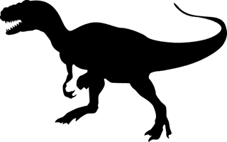 dinosaurtyrannosaurus-and-other-dinosaur-black-silhouette-vector-design-851843