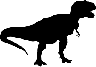 dinosaurtyrannosaurus-and-other-dinosaur-black-silhouette-vector-design-344912